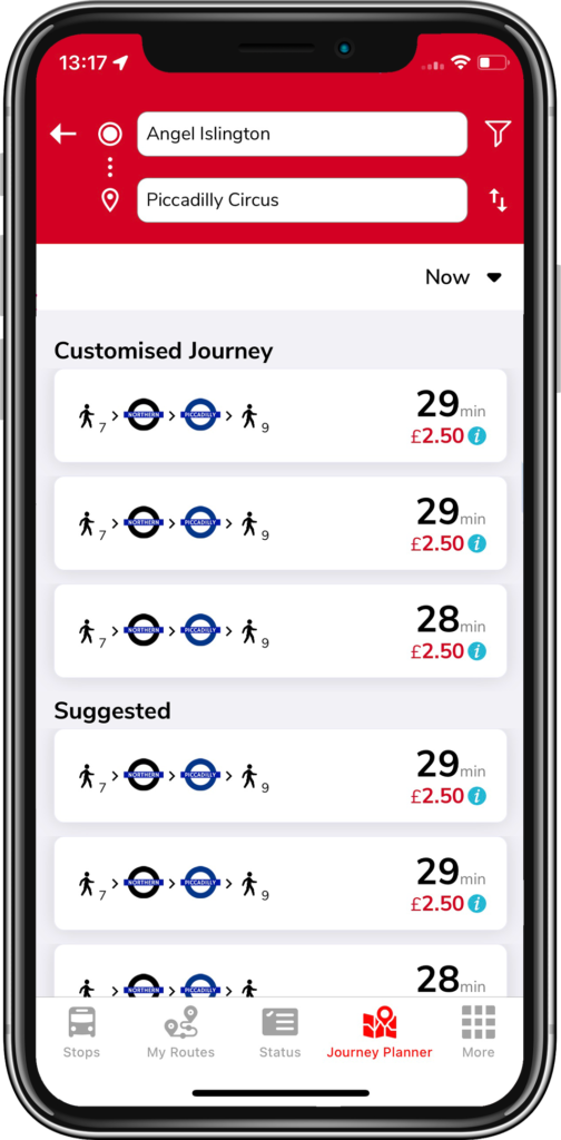 Choosing a route